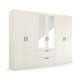 Rauch Cottage 271cm Wide 6 Door Wardrobe with Drawers - Pendle Village Furniture